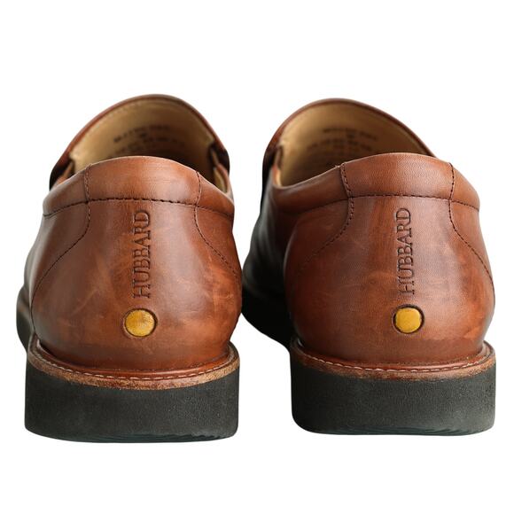 Mens Brown Samual Hubbard Leather Slip On Loafers - US 10 main image 10